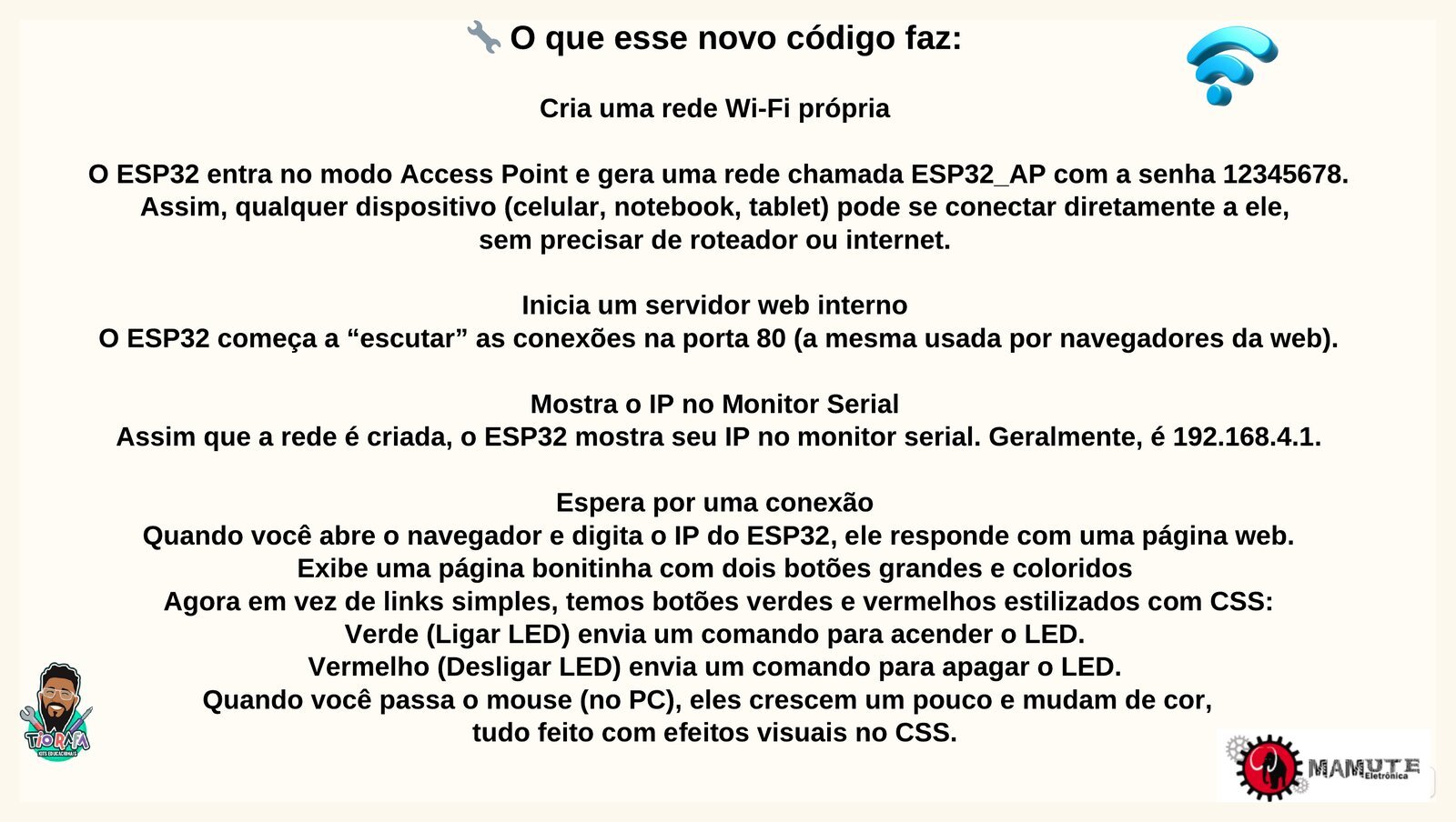 Como funciona o servidor web estilizado com botões